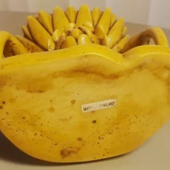 Rare! Vintage Hand-Carved Lord Buddha Meditating On Lotus Stand HEAVY RESIN - Picture 10 of 12